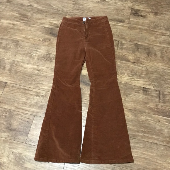 Brown corduroy flares - Picture 1 of 1